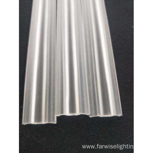 PMMA transparent diffuser embedded linear aluminum lens